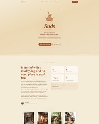 Pet Grooming & Spa Booking Website Template