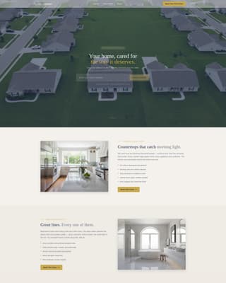 Gleam - Trusted Residential Landing Page Template