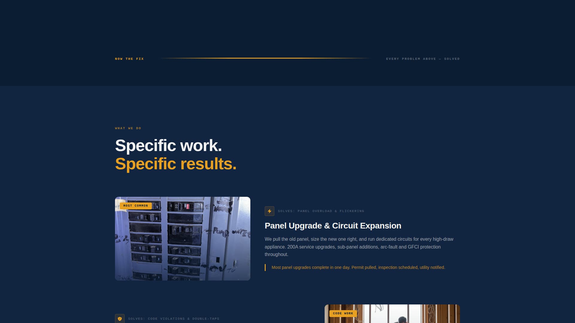 Conduit — Licensed Electrical Contractor Landing Page Template