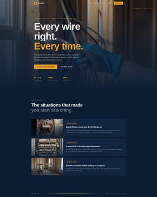 Conduit — Licensed Electrical Contractor Landing Page Template