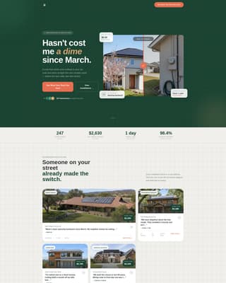 Solarroof - Trusted Residential Landing Page Template