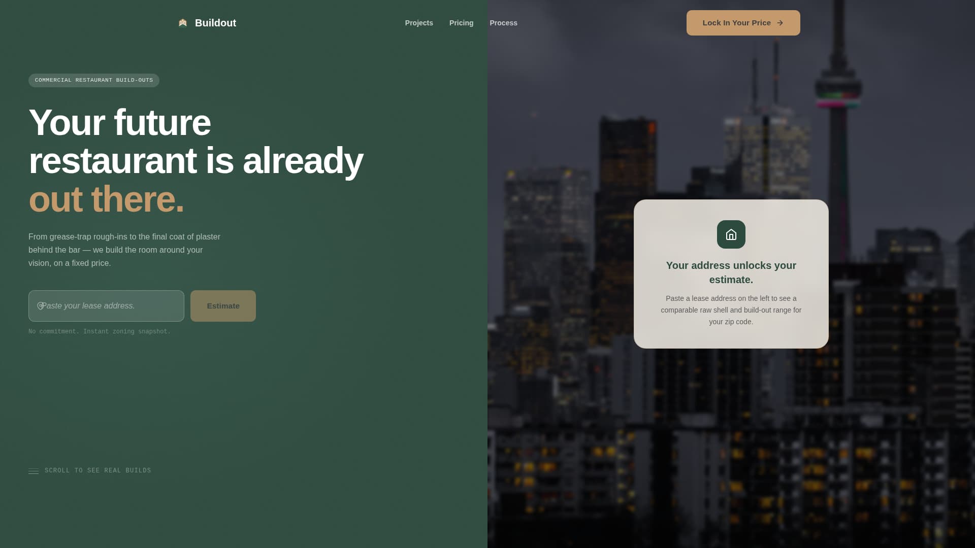 Buildout - Trusted Restaurant Landing Page Template