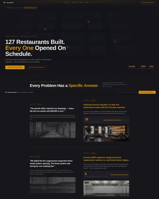 Buildout - Precision Restaurant Landing Page Template
