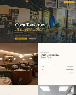 Mesa - Precision Restaurant Landing Page Template