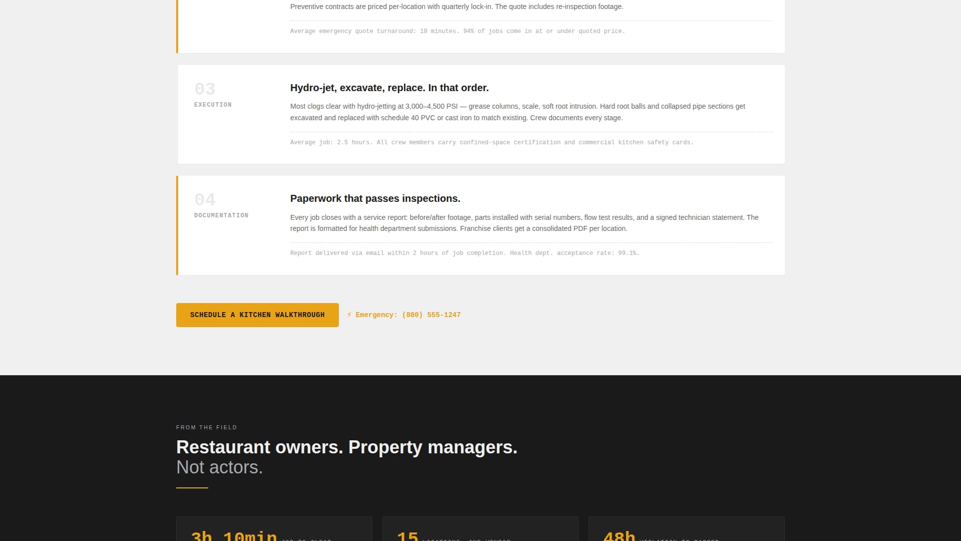 Drain - Industrial Plumbing Landing Page Template