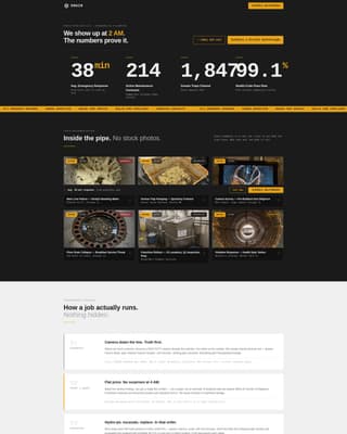 Drain - Industrial Plumbing Landing Page Template
