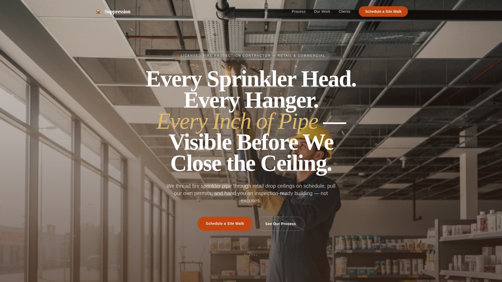 Extinguish — Certified Fire Safety Landing Page Template