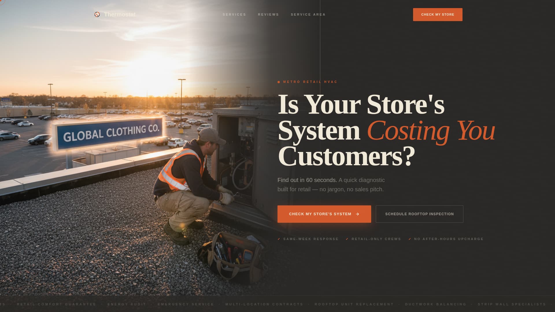 Thermostat - Trusted Retail Landing Page Template