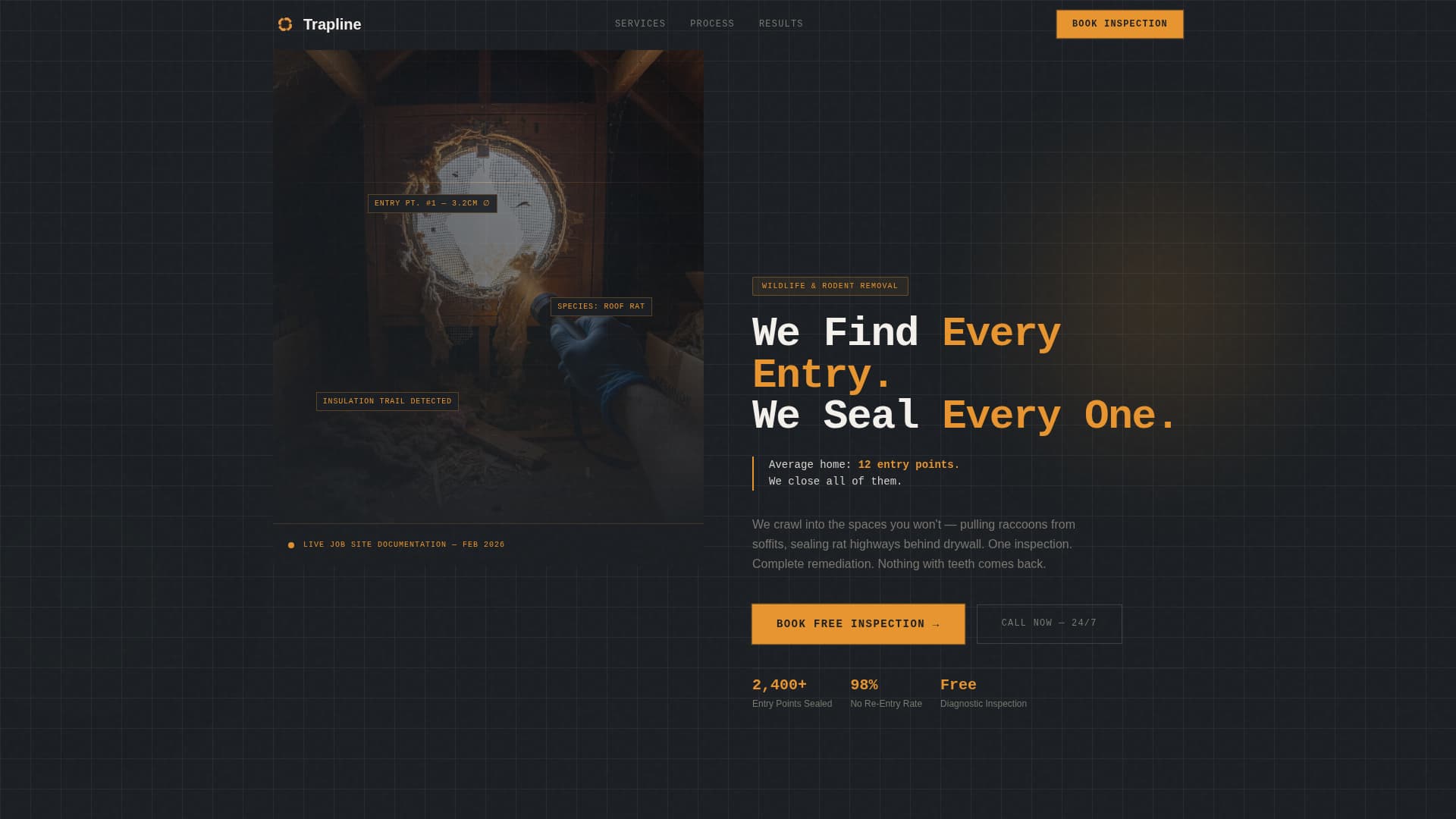 Rodent & Wildlife Removal Website Template