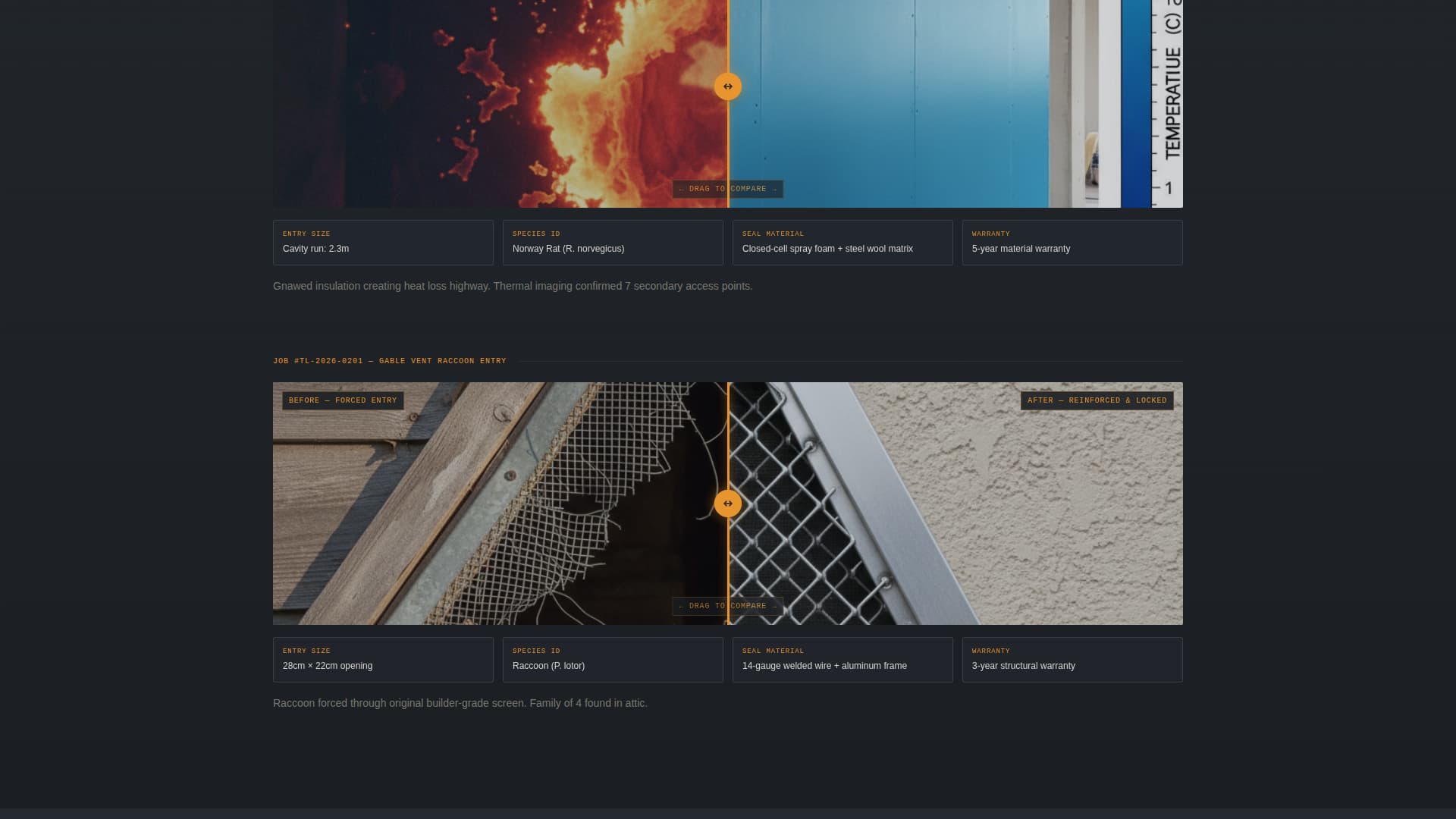 Rodent & Wildlife Removal Website Template