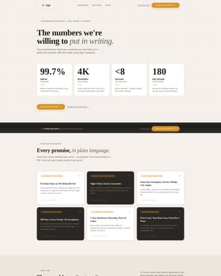 Vigil - Ironclad Security Landing Page Template