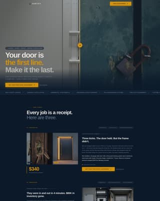 Fortify - Impenetrable Security Door Landing Page Template