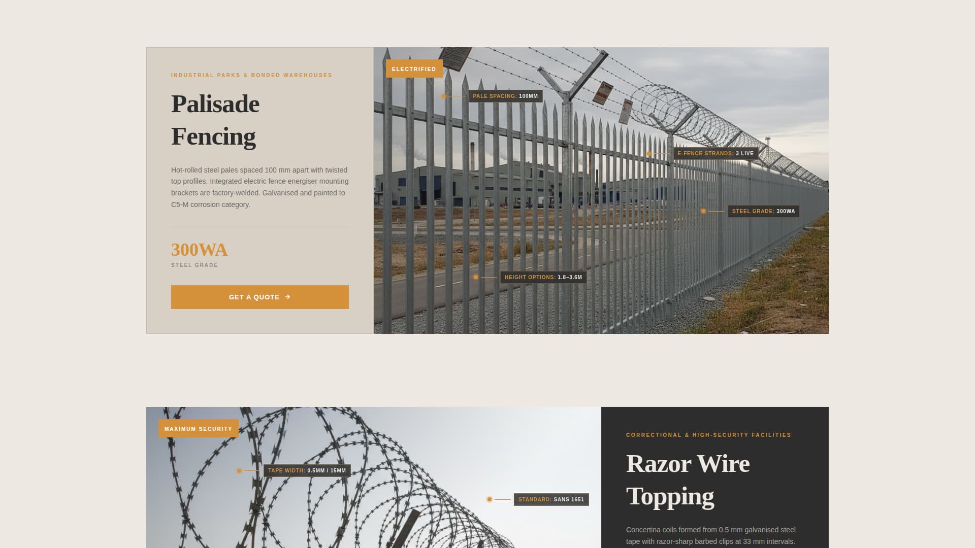 Perimeter - Precision Security Landing Page Template