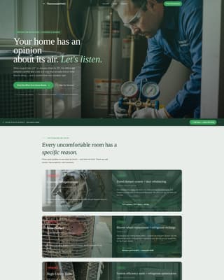 Climate — Reliable HVAC Contractor Landing Page Template