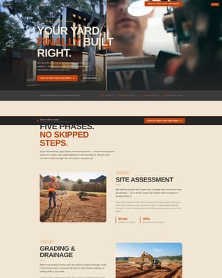 Groundbreak - Transformative Landscaping Landing Page Template