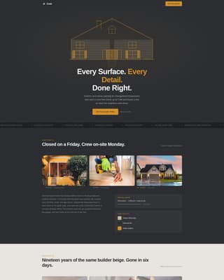 Coat - Precision Painting Landing Page Template