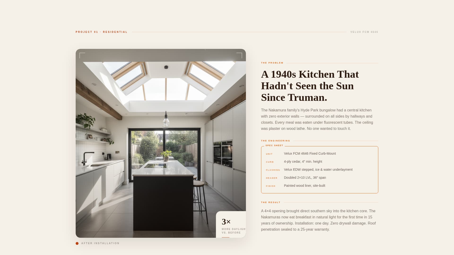 Aperture - Precision Skylight Landing Page Template