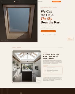 Aperture - Precision Skylight Landing Page Template