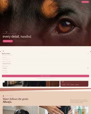 Doberman Specialist Booking Website Template