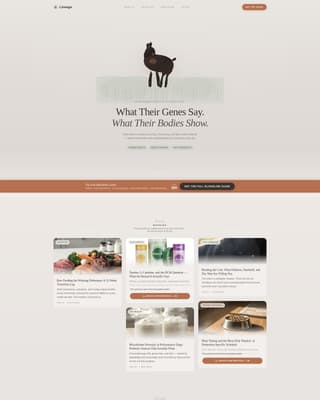 Lineage - Trusted Doberman Landing Page Template