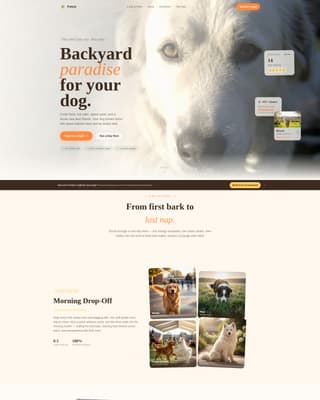 Pet Boarding & Daycare Booking Website Template