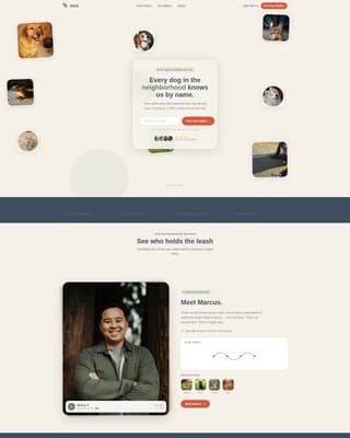 Dog Walking & Pet Sitting Professional Website Template