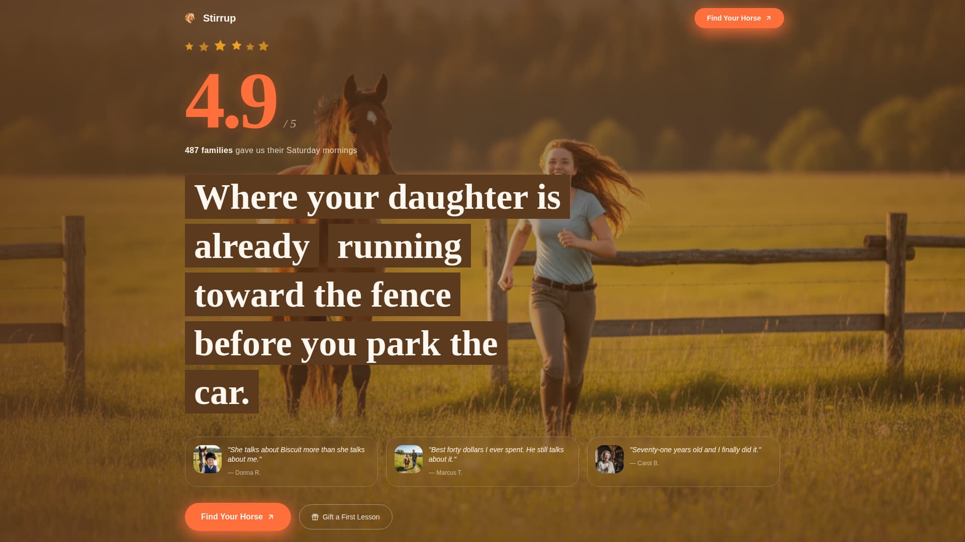 Horse & Equestrian Reviews Website Template