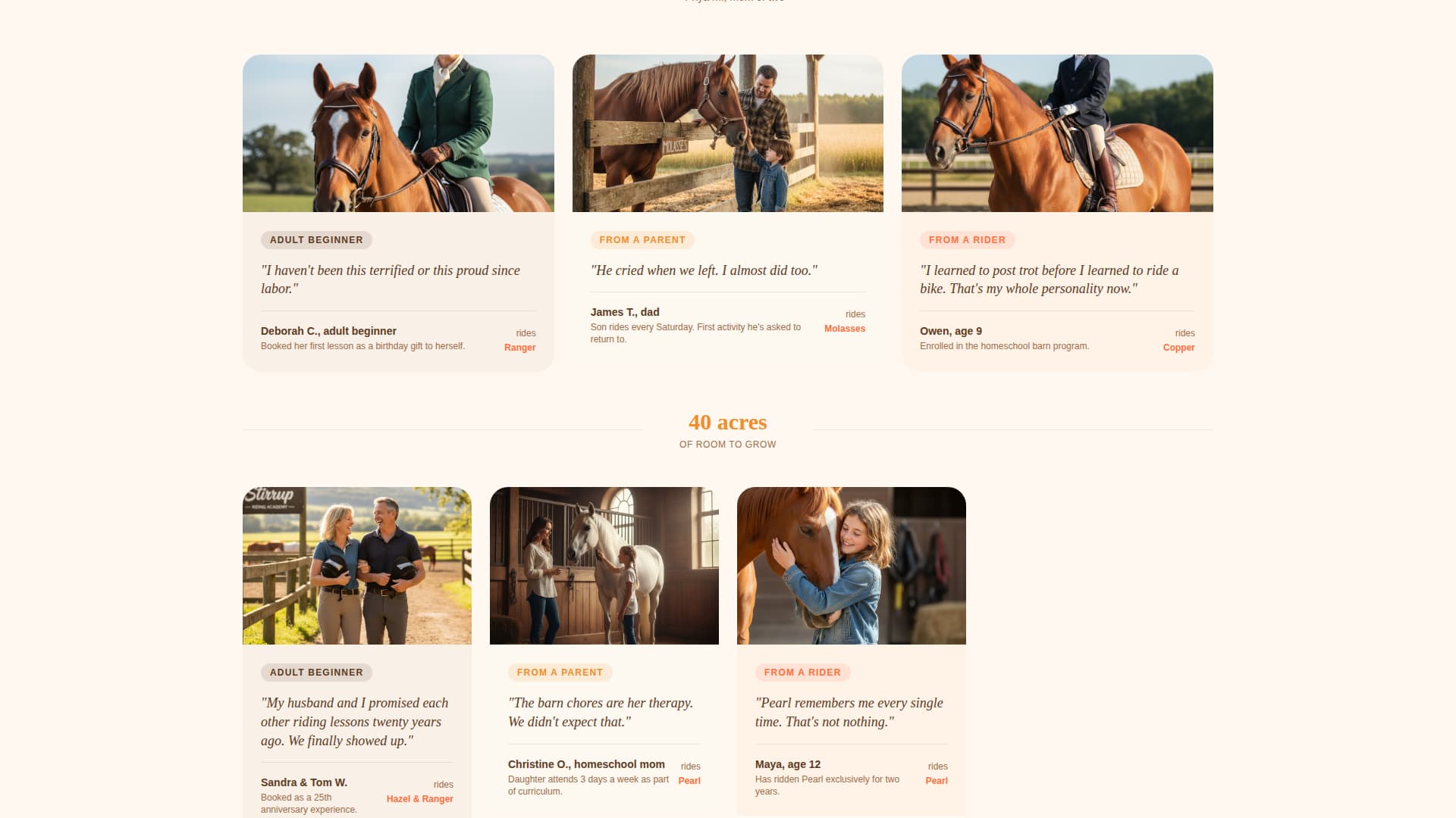 Horse & Equestrian Reviews Website Template