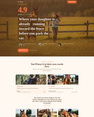 Horse & Equestrian Reviews Website Template