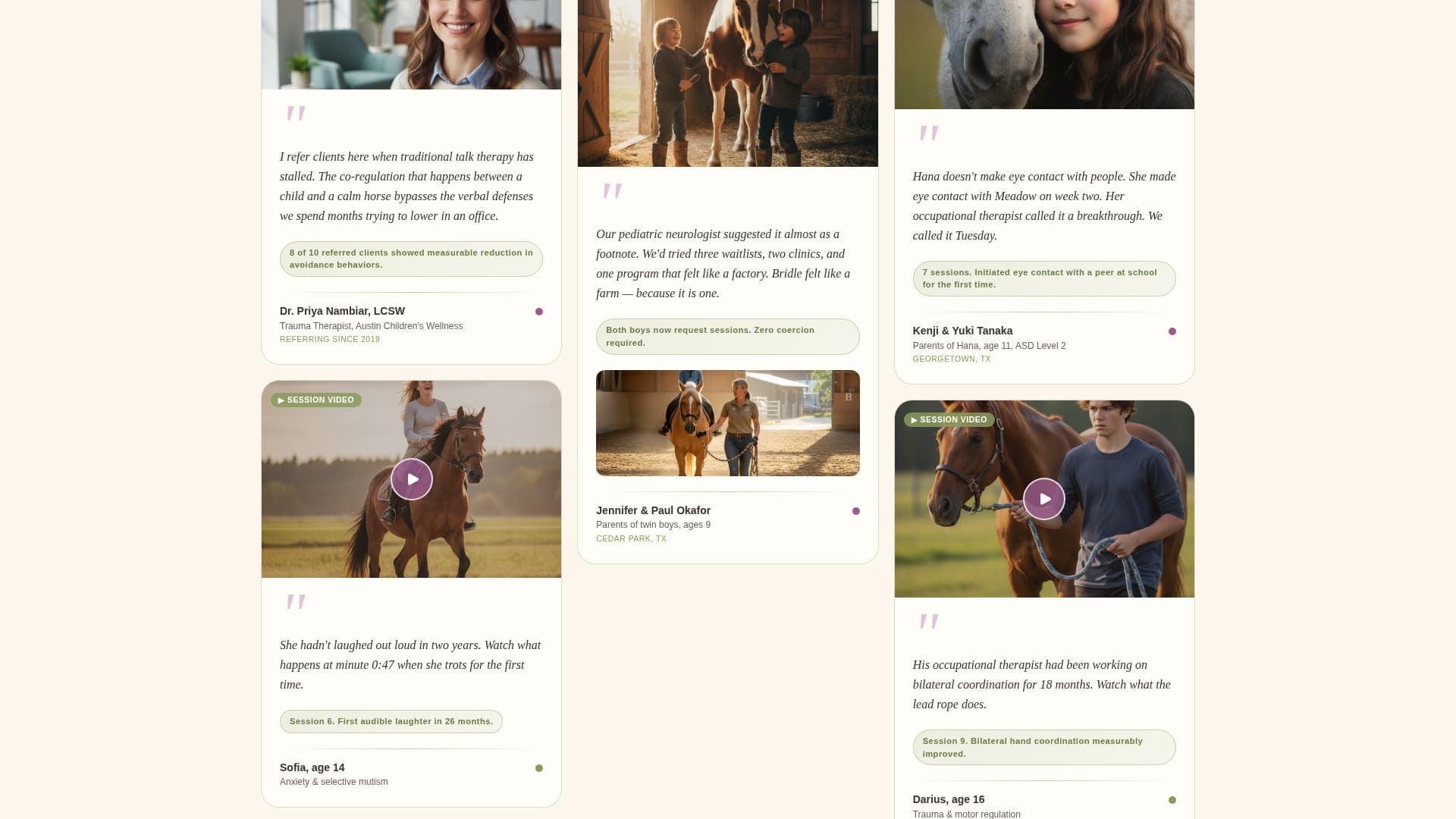Bridle - Healing Equinetherapy Landing Page Template