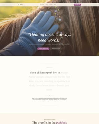 Bridle - Healing Equinetherapy Landing Page Template