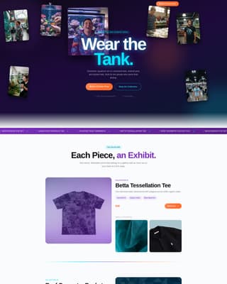 Fin - Vivid Aquarium Landing Page Template