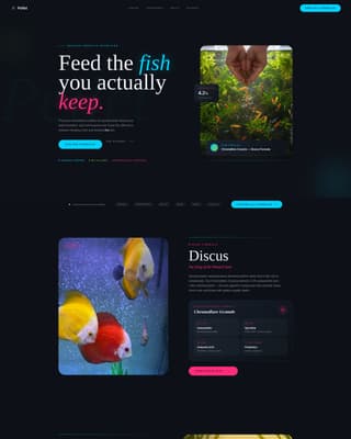 Pellet - Premium Aquarium Landing Page Template