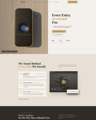 Deadbolt - Trusted Access Control Landing Page Template