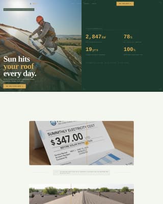 Volt - Trusted Solar Electrician Landing Page Template