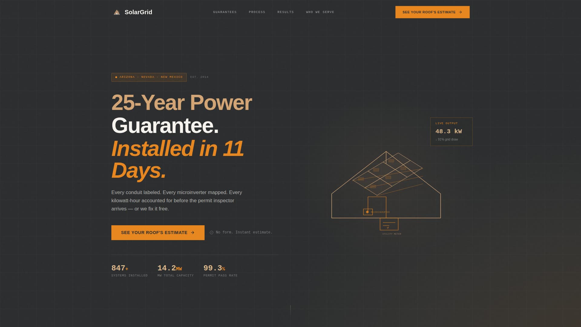 Array - Guaranteed Solar Landing Page Template