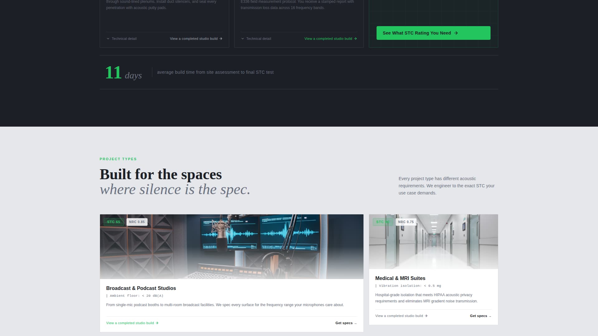 Isolate - Precision Soundproofing Landing Page Template