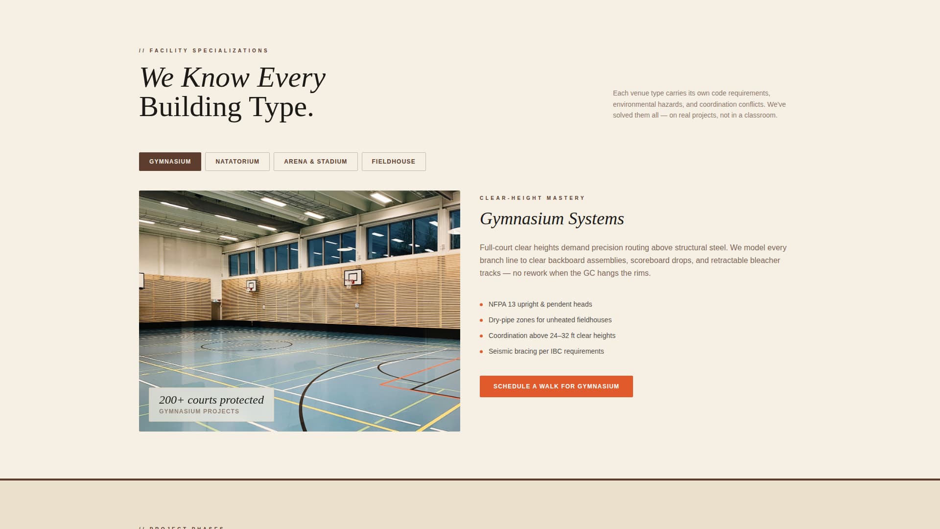 Suppression - Trusted Sports Facility Landing Page Template