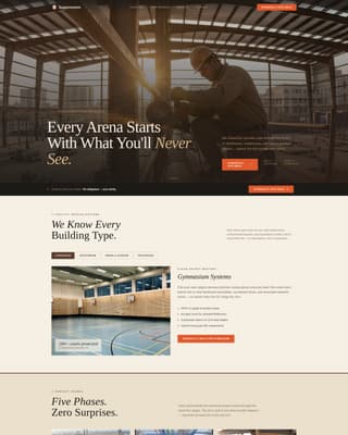 Suppression - Trusted Sports Facility Landing Page Template
