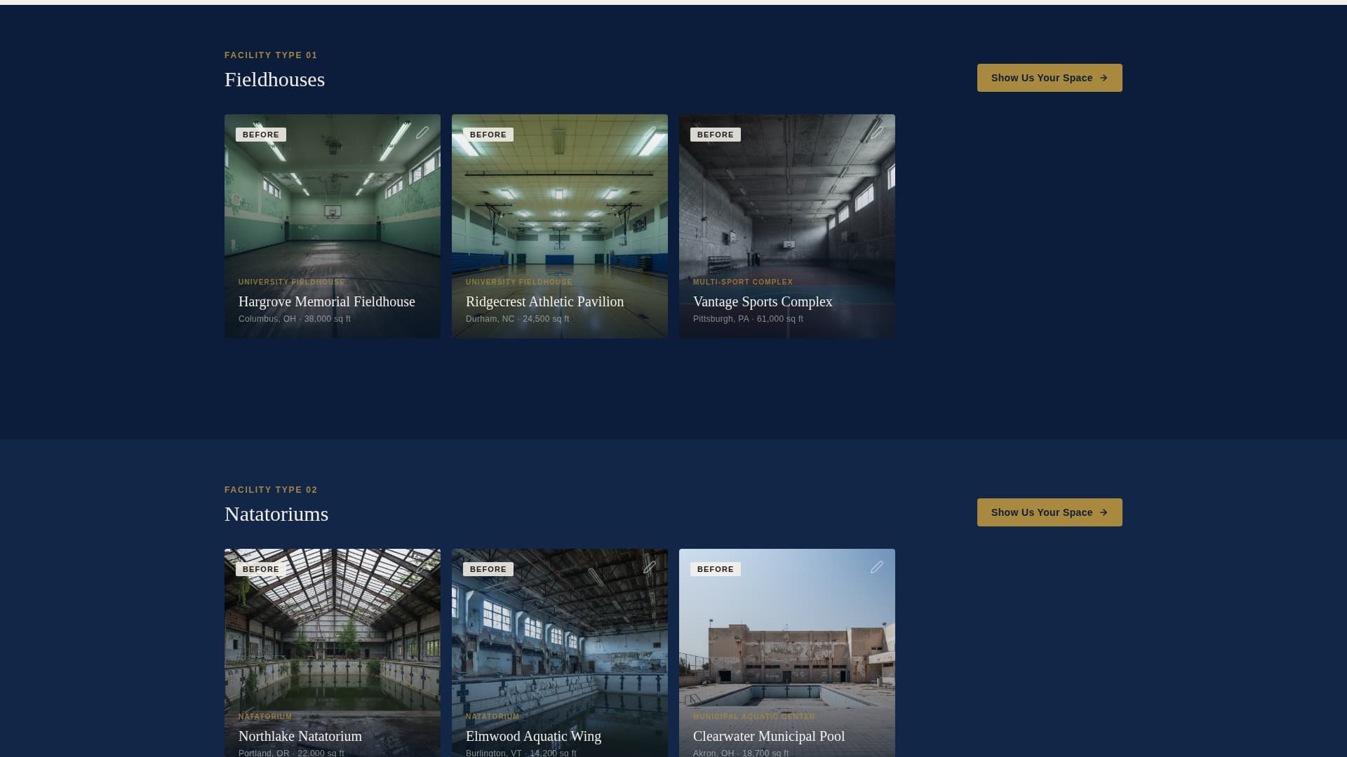 Fieldhouse - Transformative Sports Facility Landing Page Template