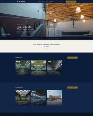 Fieldhouse - Transformative Sports Facility Landing Page Template