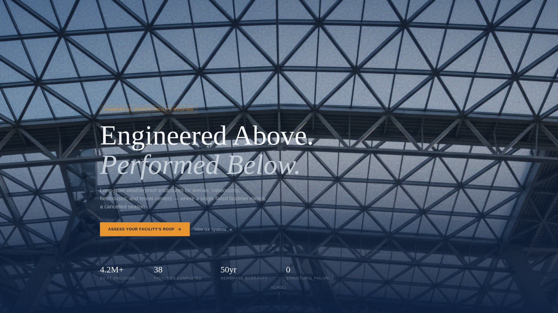 Canopy - Precision Sportsfacility Landing Page Template