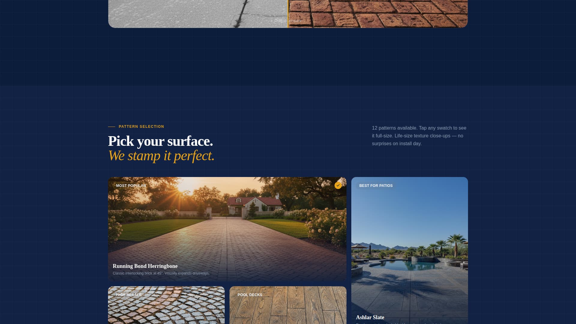 Stampwork - Precision Concrete Landing Page Template