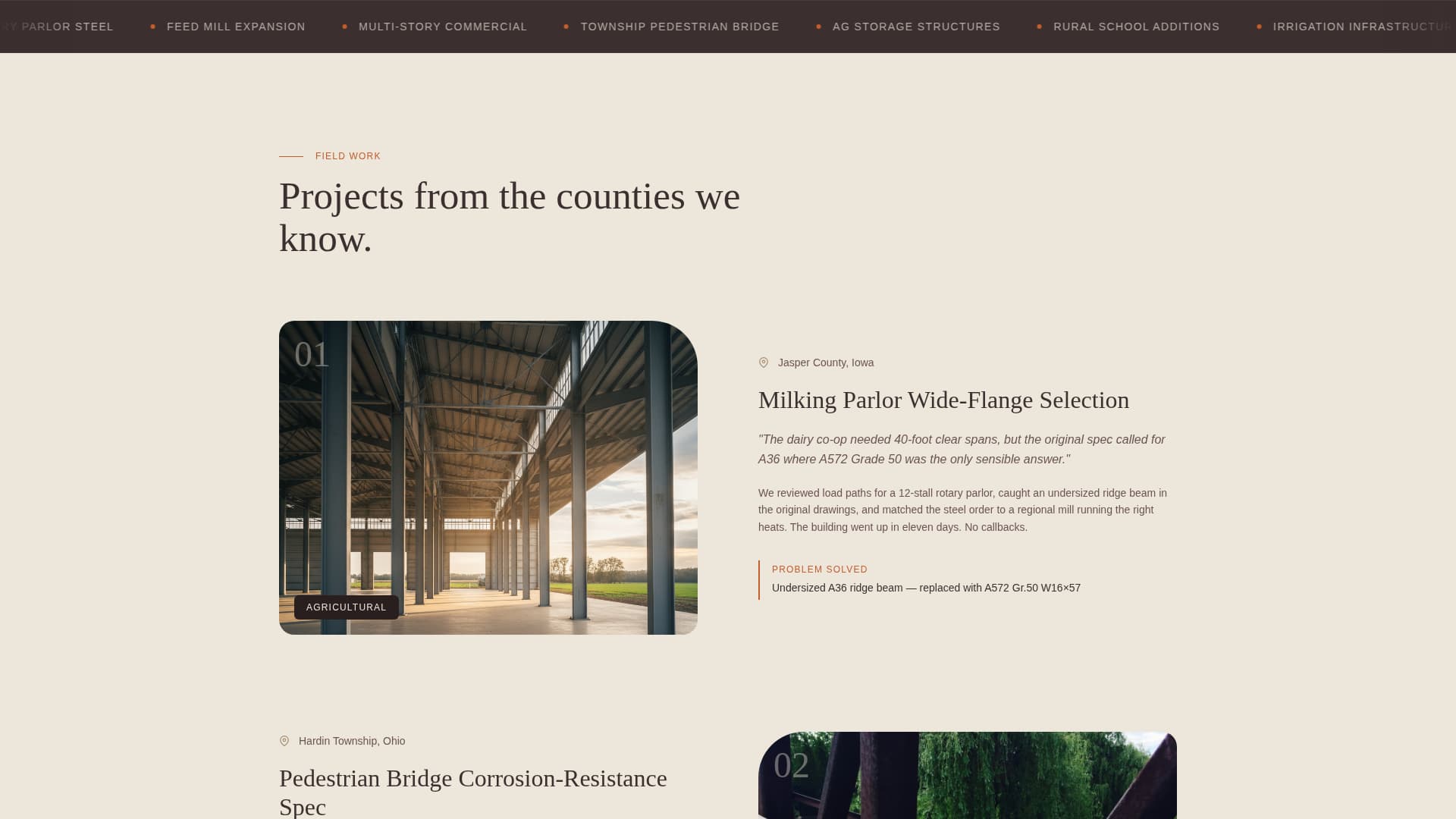 Forge - Trusted Steel Consultant Landing Page Template