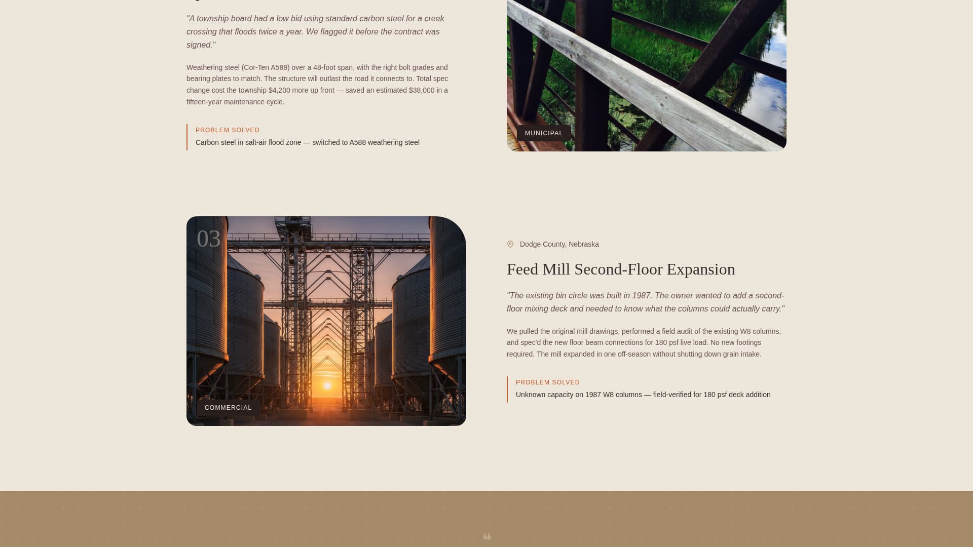 Forge - Trusted Steel Consultant Landing Page Template