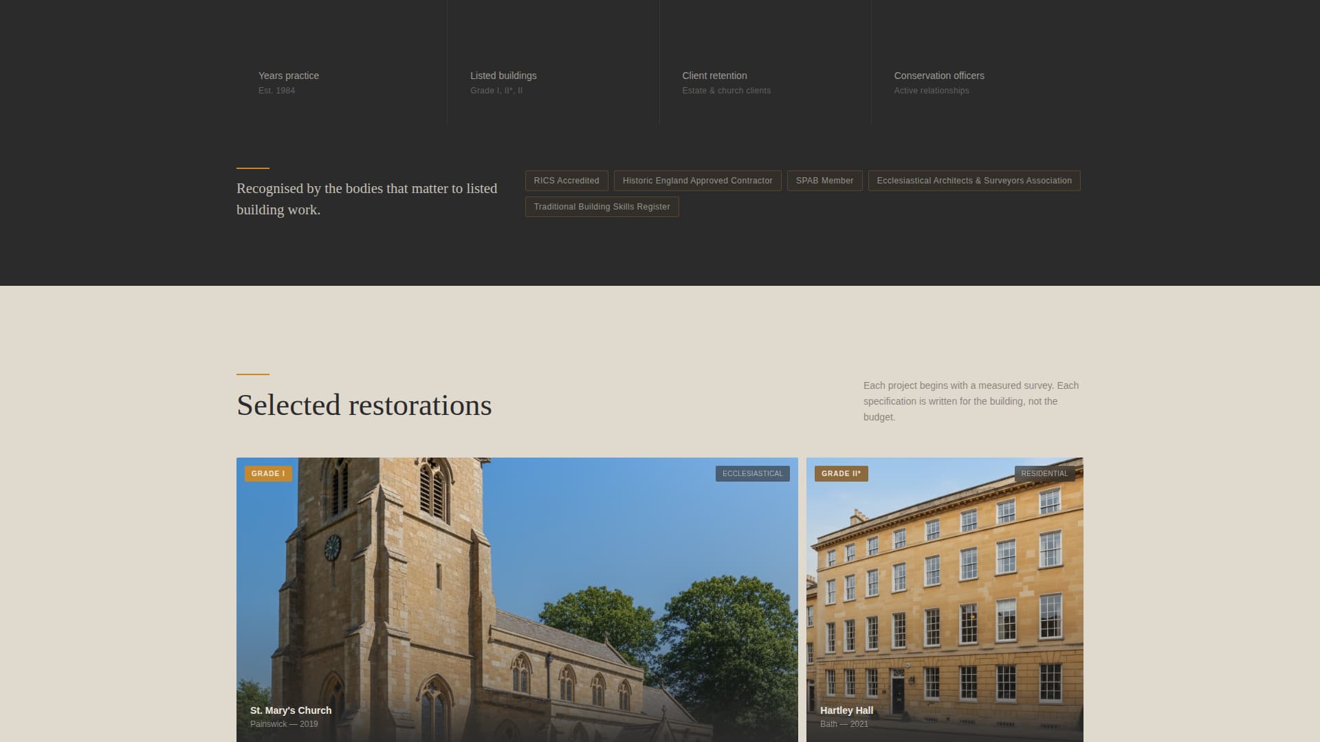 Repoint - Trusted Restoration Landing Page Template