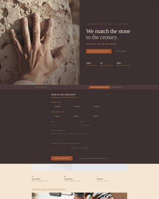 Quarry - Expert Stone Consultant Landing Page Template
