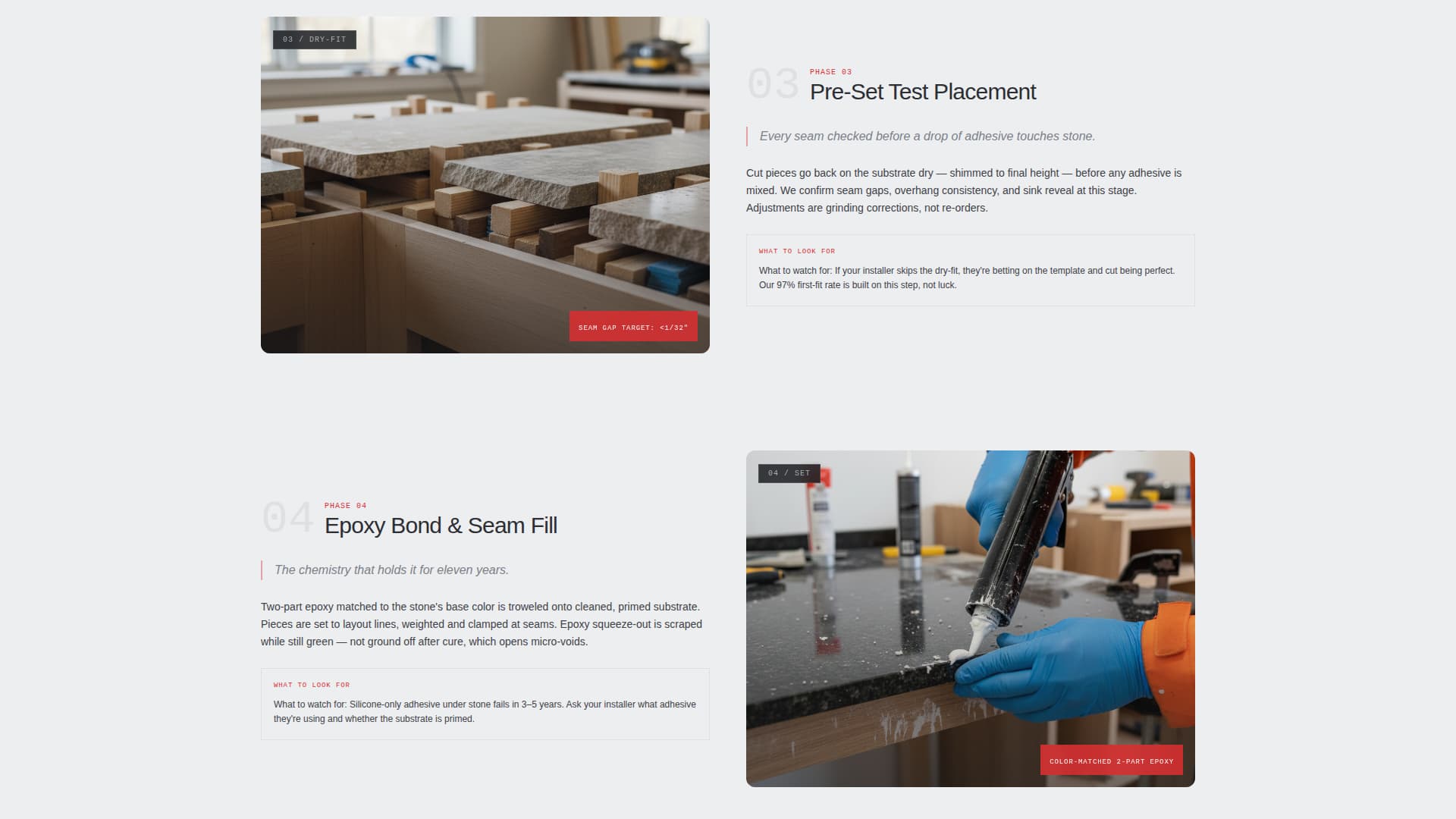 Slab - Precision Stone Installer Landing Page Template