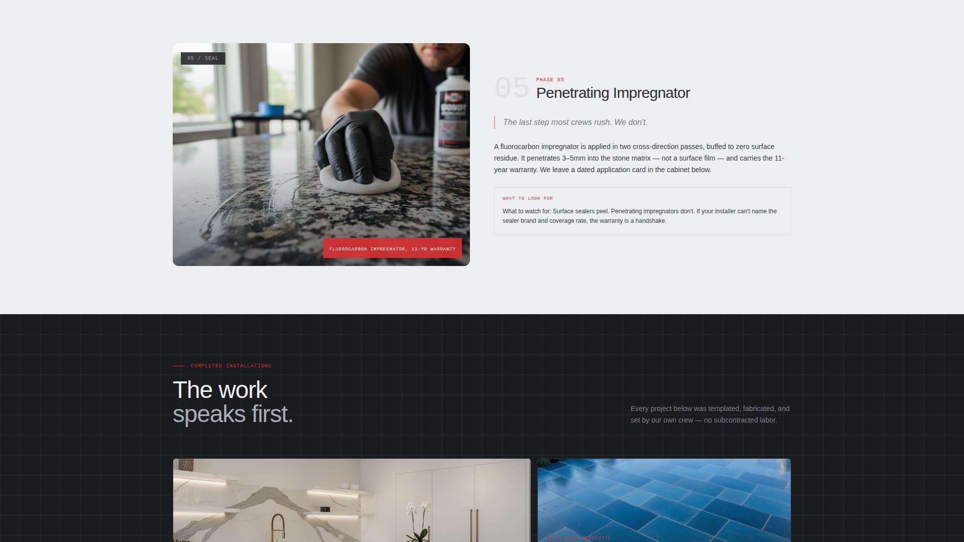 Slab - Precision Stone Installer Landing Page Template
