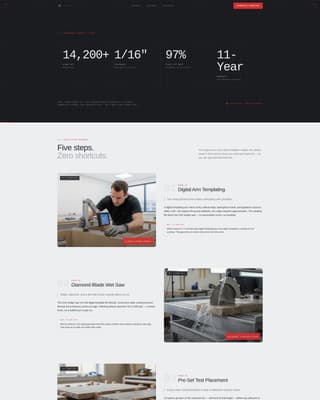 Slab - Precision Stone Installer Landing Page Template